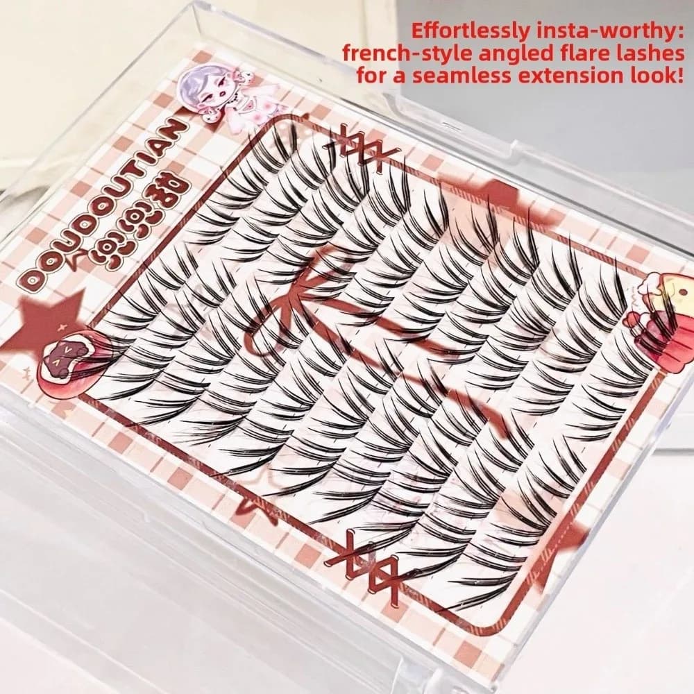 Fake Eyelashes Lengths 7-12mm, Manga Style, Natural Appearance, Self-adhesive, Long Lifetime, Fa-da- ♪