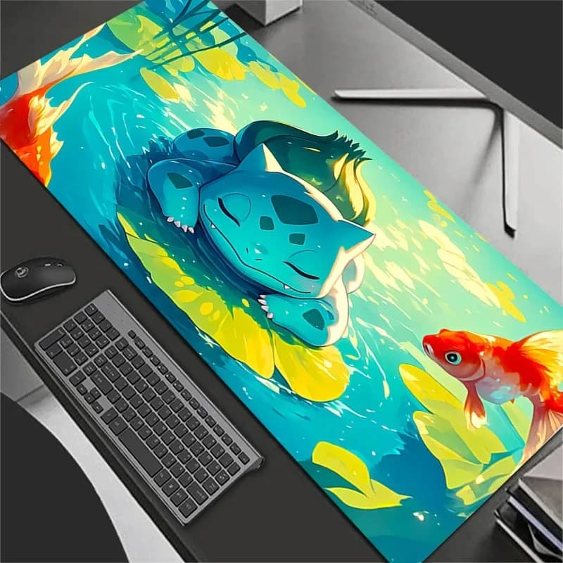 Tappetino per mouse grande, tappetino per scrivania da ufficio, tappetino per tastiera, tappetino per laptop, per i migliori accessori regalo, tappetino per mouse da gioco P-Pokemons Eevee