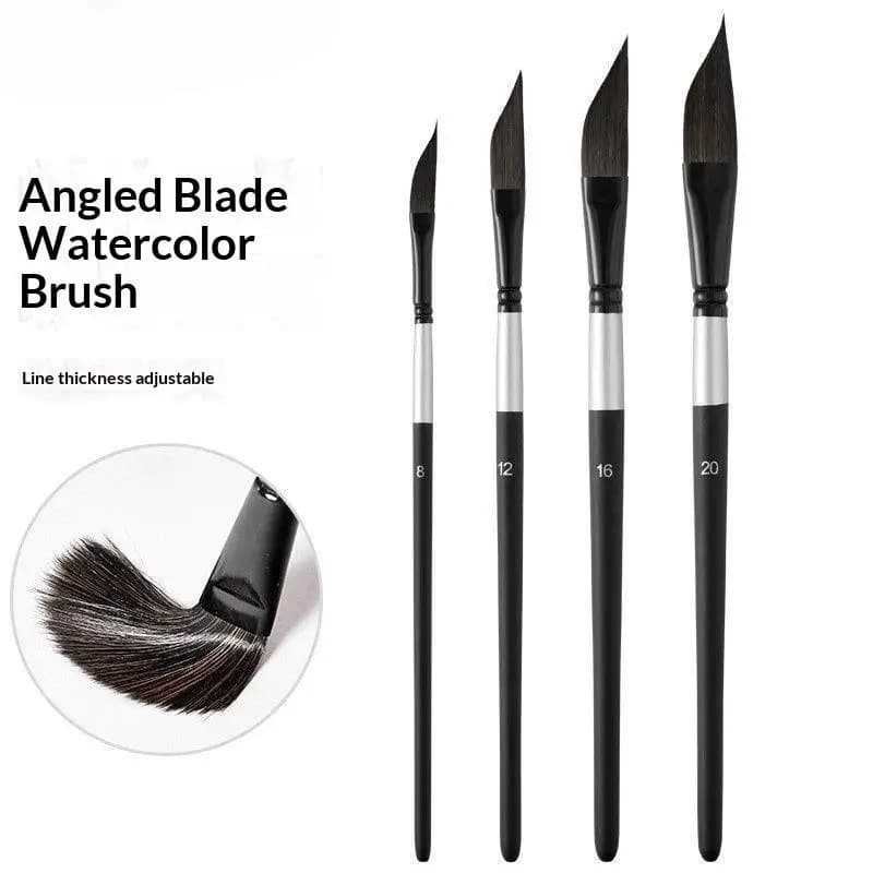 Set di Pennelli in Nylon per Gouache, Pennelli per Acquerello, Strumenti per Disegno Artistico e Pittura per Artigianato e Scuola