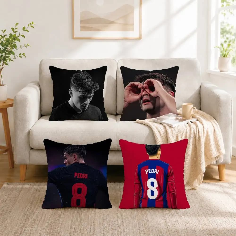 B-Basketball star Pedri Pillow Case Square Double-Sided Sofa Cushion Cover Bedroom Bedside Pillow Gift