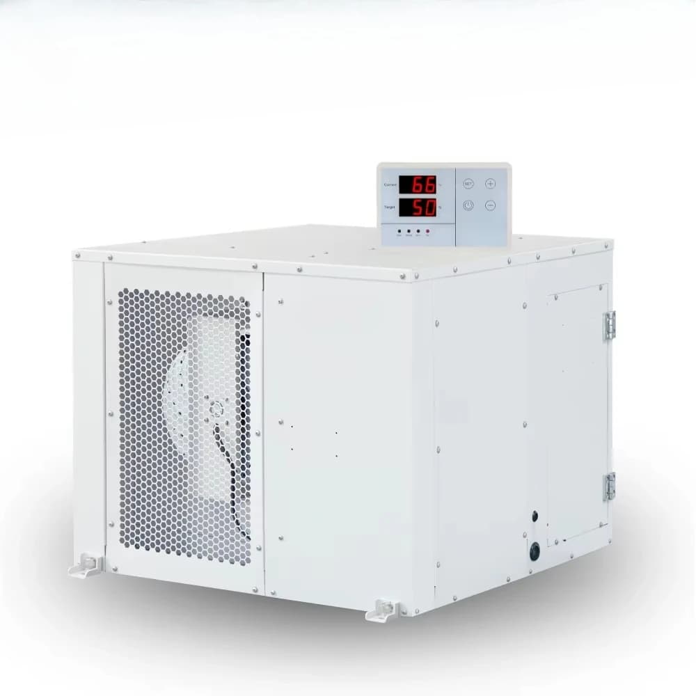 Deumidificatore ETL CE 144L/Giorno 304 Pint per Serra e Stanza di Coltivazione - Montaggio a Soffitto Industriale, Controllo Smart WiFi, Scarico Automatico