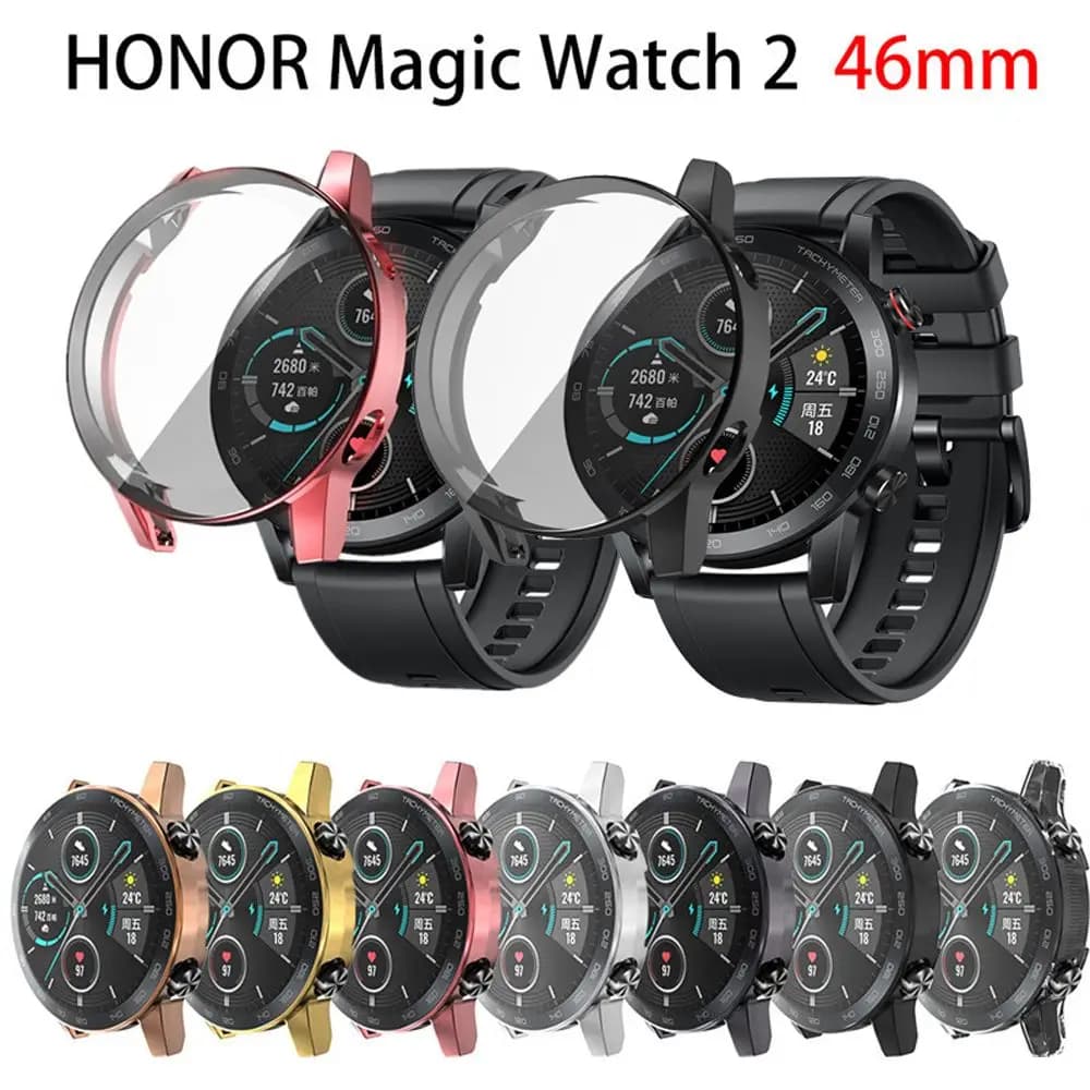 Guscio protettivo morbido ultra sottile in TPU, protezione per lo schermo, copertura completa a 360° per Honor Magic Watch 2 46mm