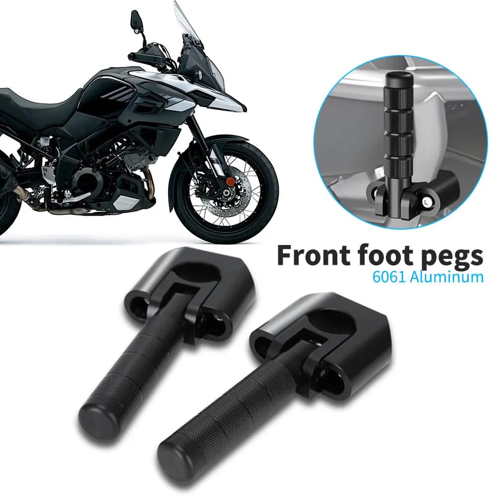 Pedane autostradali 7/8 "-1.25" Adventure Crash Bar Pedale di riposo per KLR650 DR650 XR650L Tenere 700 V-storm ADV Dirt Bike Dual Sport