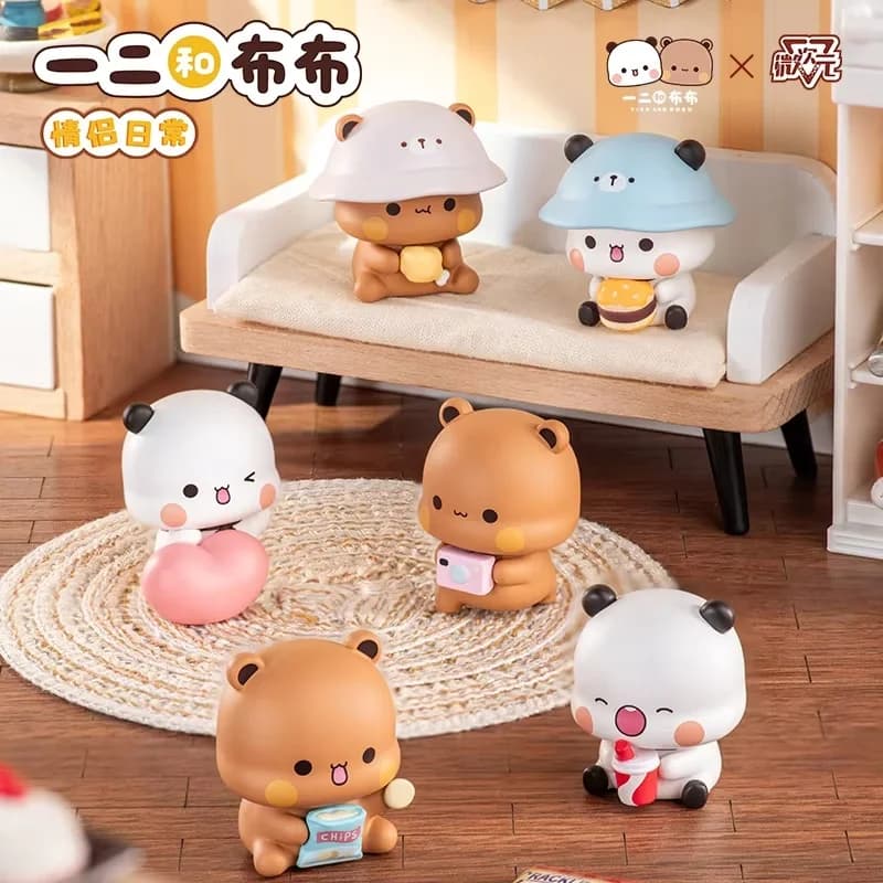 Scatola a Sorpresa Serie Vita Quotidiana Yier e Bubu Originale, Statuetta Kawaii Bubu Dudu, Decorazione da Scrivania, Regalo di Compleanno