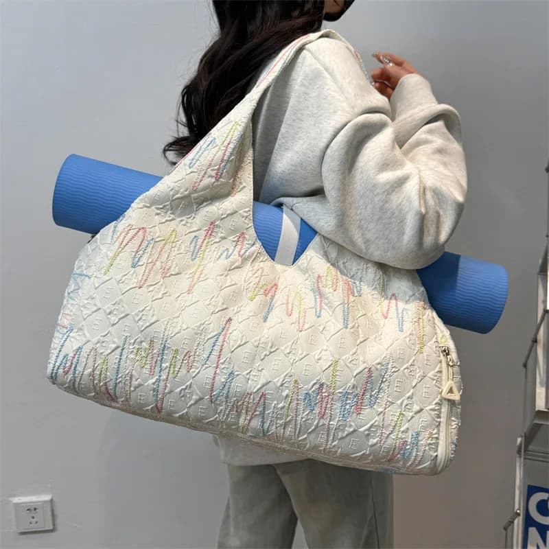 Borsa a tracolla sportiva per palestra fitness Separazione asciutta e bagnata Borsa a tracolla per allenamento da viaggio all'aperto con borsa a scomparto per scarpe