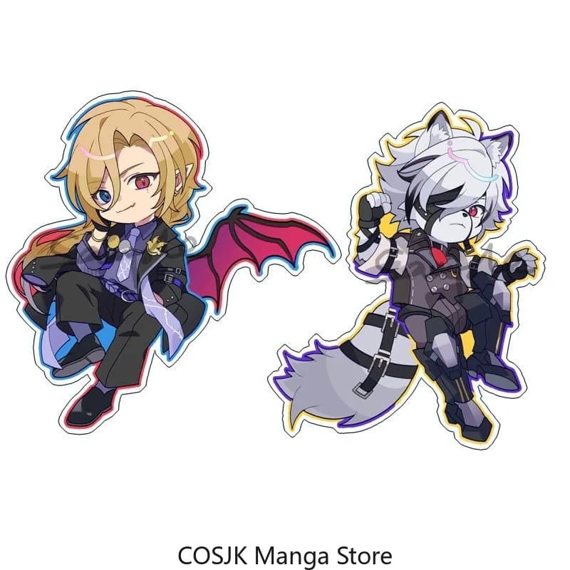 Anime Zenless Zone Zero Von Lycaon Hugo Acrylic Keychain Pendant Cute Backpack Charm Birthday Collectible Cosplay Gift