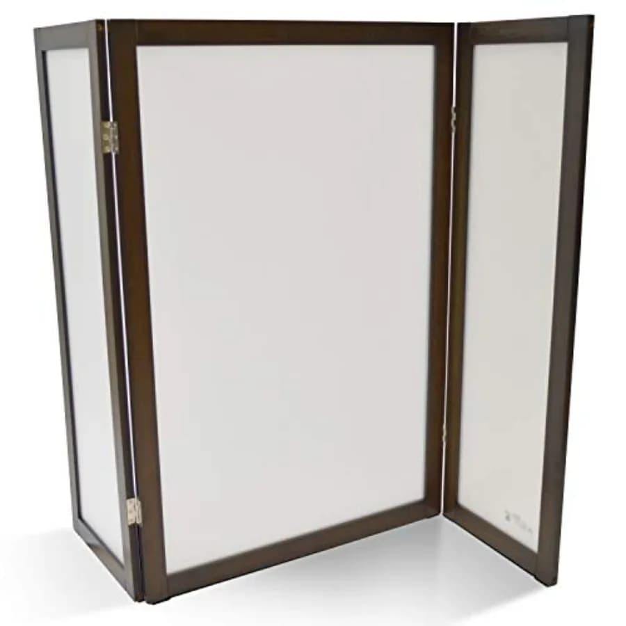 Mobiletto per lettiera con schermo per la privacy, 48L x 0.6W x 36H, con vano contenitore nascosto e base antiscivolo, nero, per uso interno compatto