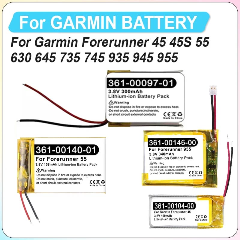 Batteria di ricambio nuovissima per Garmin Forerunner 45 45S 645 735 745 945 955 55 935 45S Orologio Bateria + Strumenti