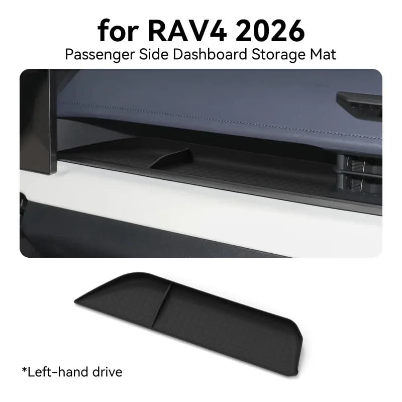 Tappetino Antiscivolo per Cruscotto Auto, Tappetino in Silicone Porta Telefono per TOYOTA RAV4, Organizer Laterale Passeggero, Accessori Auto