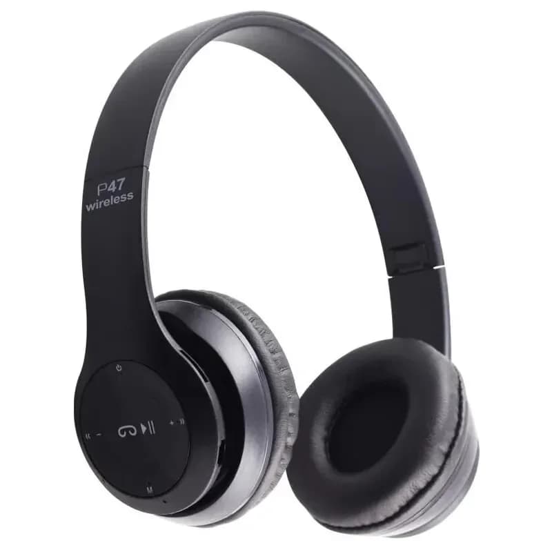 Bluetooth 50 P47 Wireless stereo folding headphones Universal sports headphones with popular microphone with noise cancellation