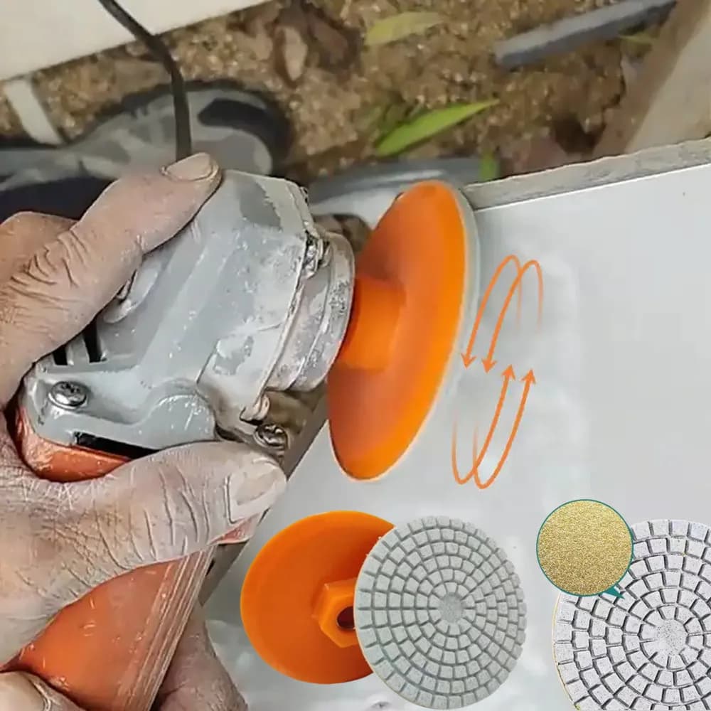 125 tipo disco abrasivo per piastrelle in ceramica M14 smerigliatrice angolare lucidatura a secco marmo porcellana granito smussatura bordo abrasivo