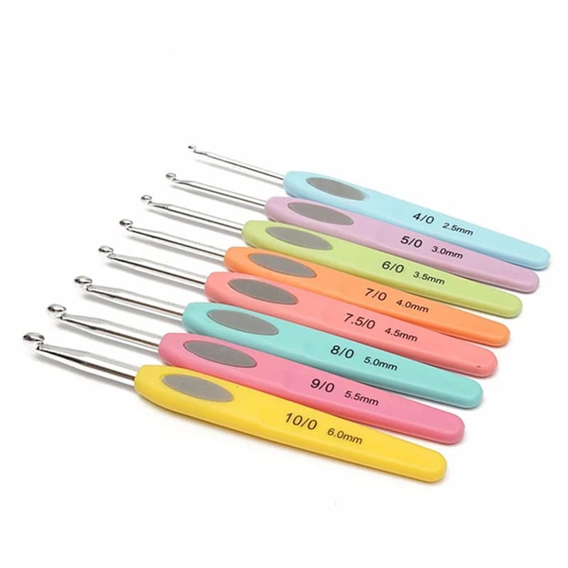 Knitting Needles Crochet Hooks 8pcs Set 8 Sizes 2.5~6mm Tool Plastic Aluminum practical High Quality Accessories