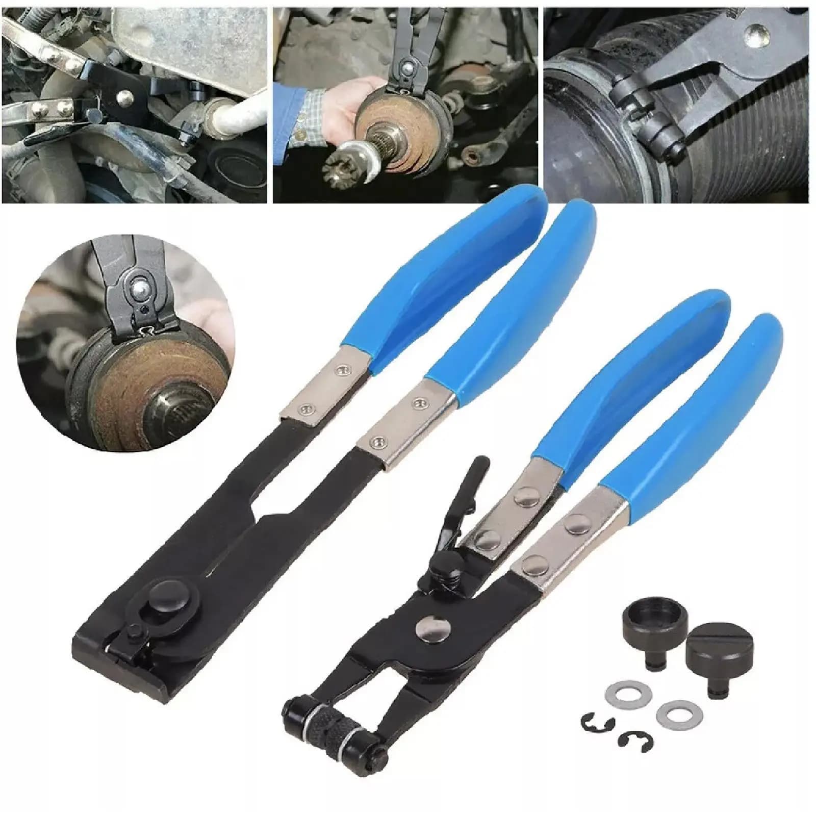 Blue CV Joint Boot Clamp Pliers Hose Clamp Pliers with Locking Device Fuel Coolant Clip Removal Tool for Automotive ATV Repair