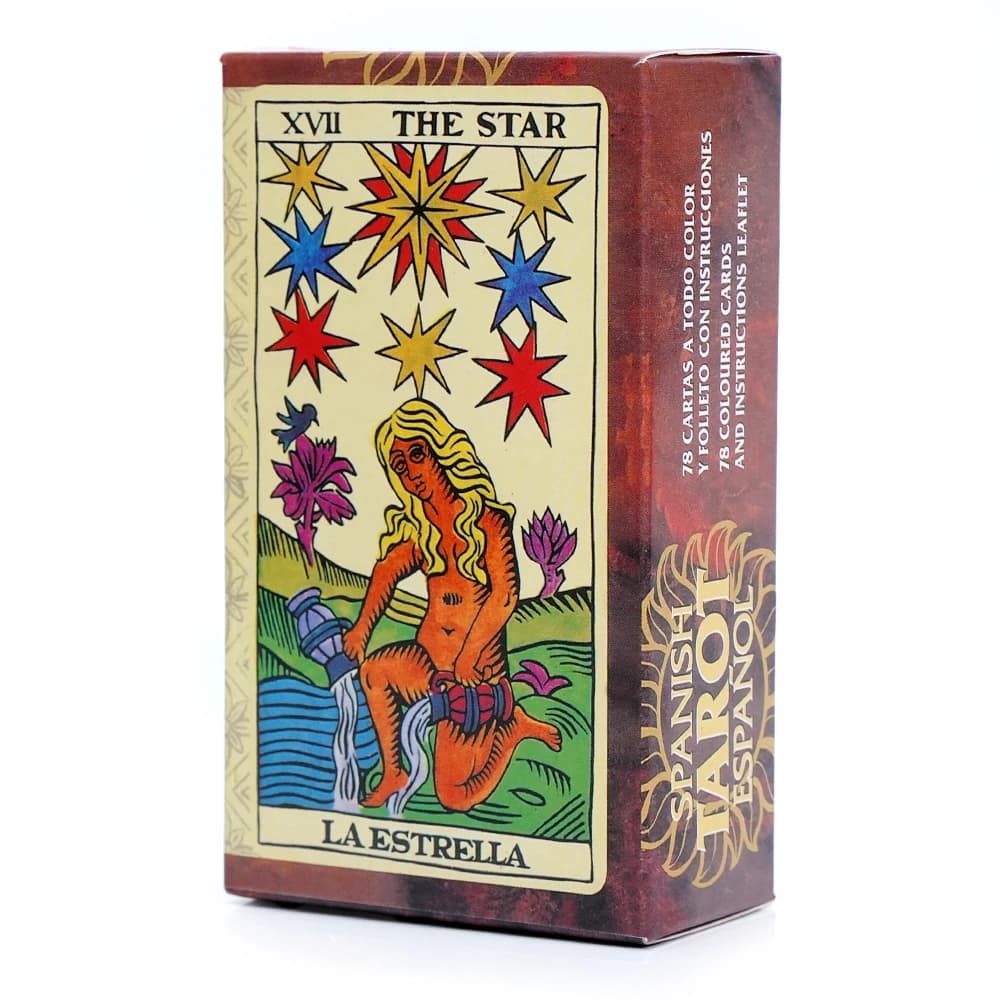 Española La Estrella Tarocchi The Star Oracle Deck Set di carte spagnole Divine con guida carta Gioco per feste in famiglia