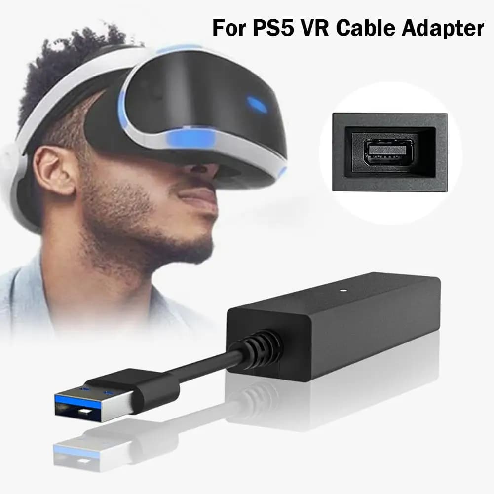 Adattatore Cavo VR Aolion per PS5, Connettore USB 3.0 per Mini Fotocamera per Console PS5, Accessori Adattatore Cavo PS VR 5 N EWW H2E3