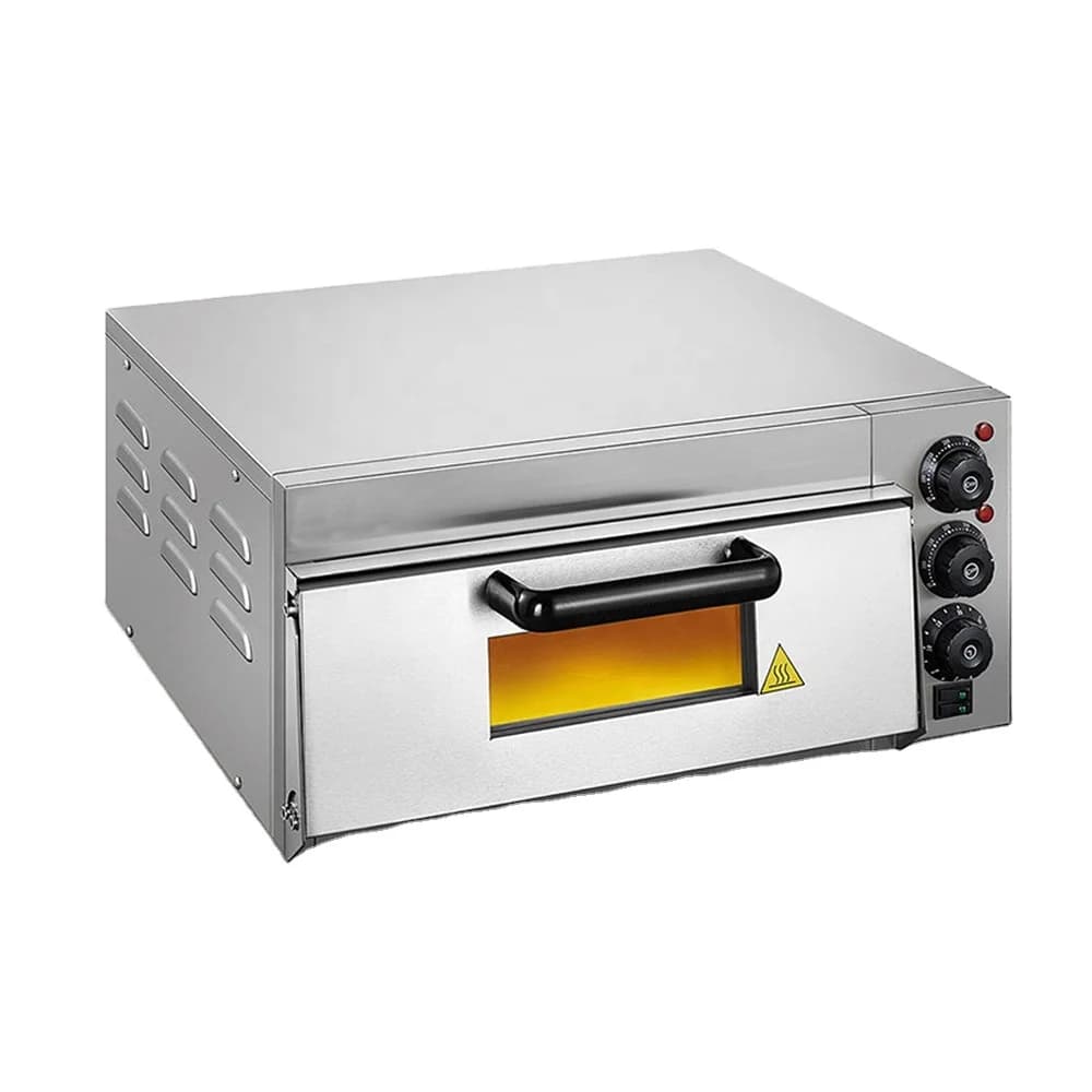 Forno per Pizza Commerciale a Singolo Livello con Pietra Refrattaria 400*400mm, Attrezzatura da Cucina per Panetteria