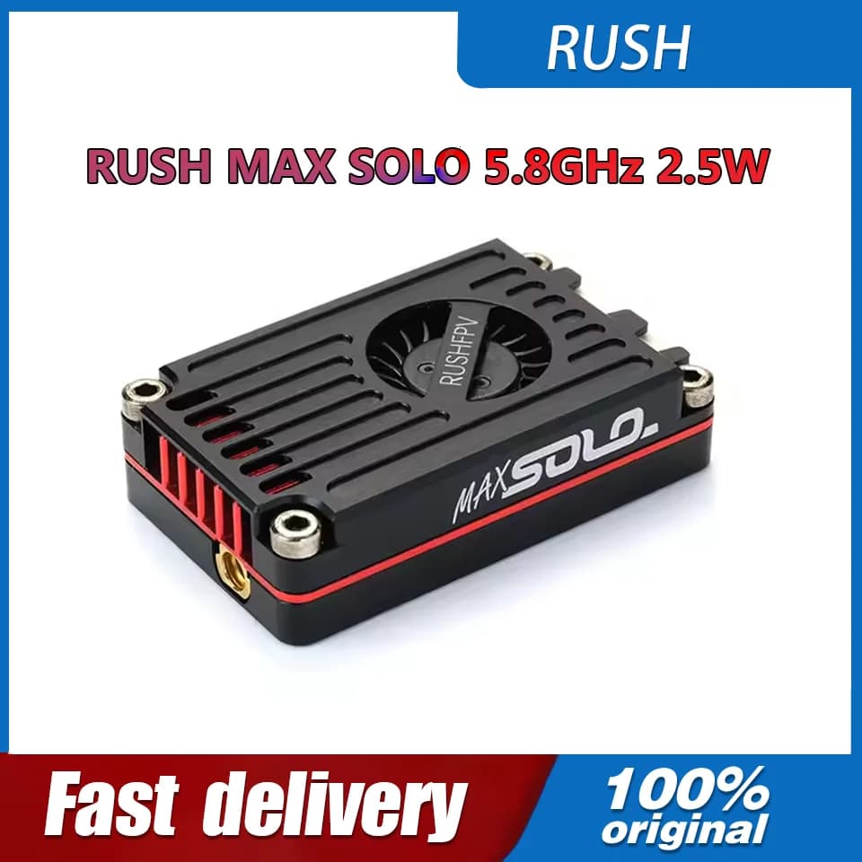 RUSH MAX ONLY 5.8GHz 2.5W VTX 5.8G with CNC Rubber and Integrated Cooling Fan for Long Raggio and Racing FPV Freestyle drones