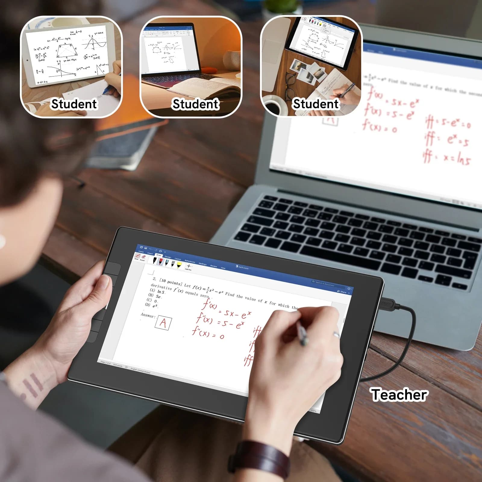 Tavoletta grafica VK1200V2 Penna digitale per scrivere e disegnare su laptop