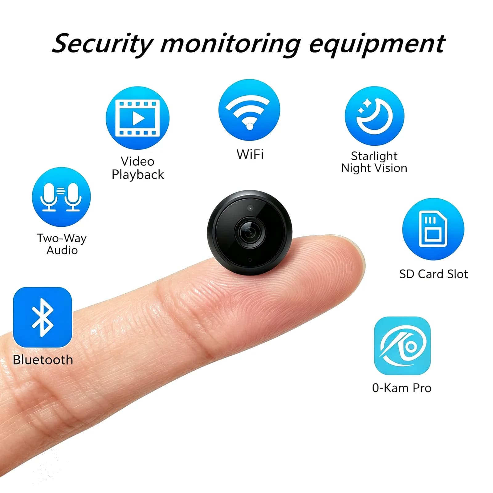 BU4 Complete Home Indoor Security Surveillance Kit: High-Definition Night Vision Smart Cameras + Mini NVR (Network Video Recorder)