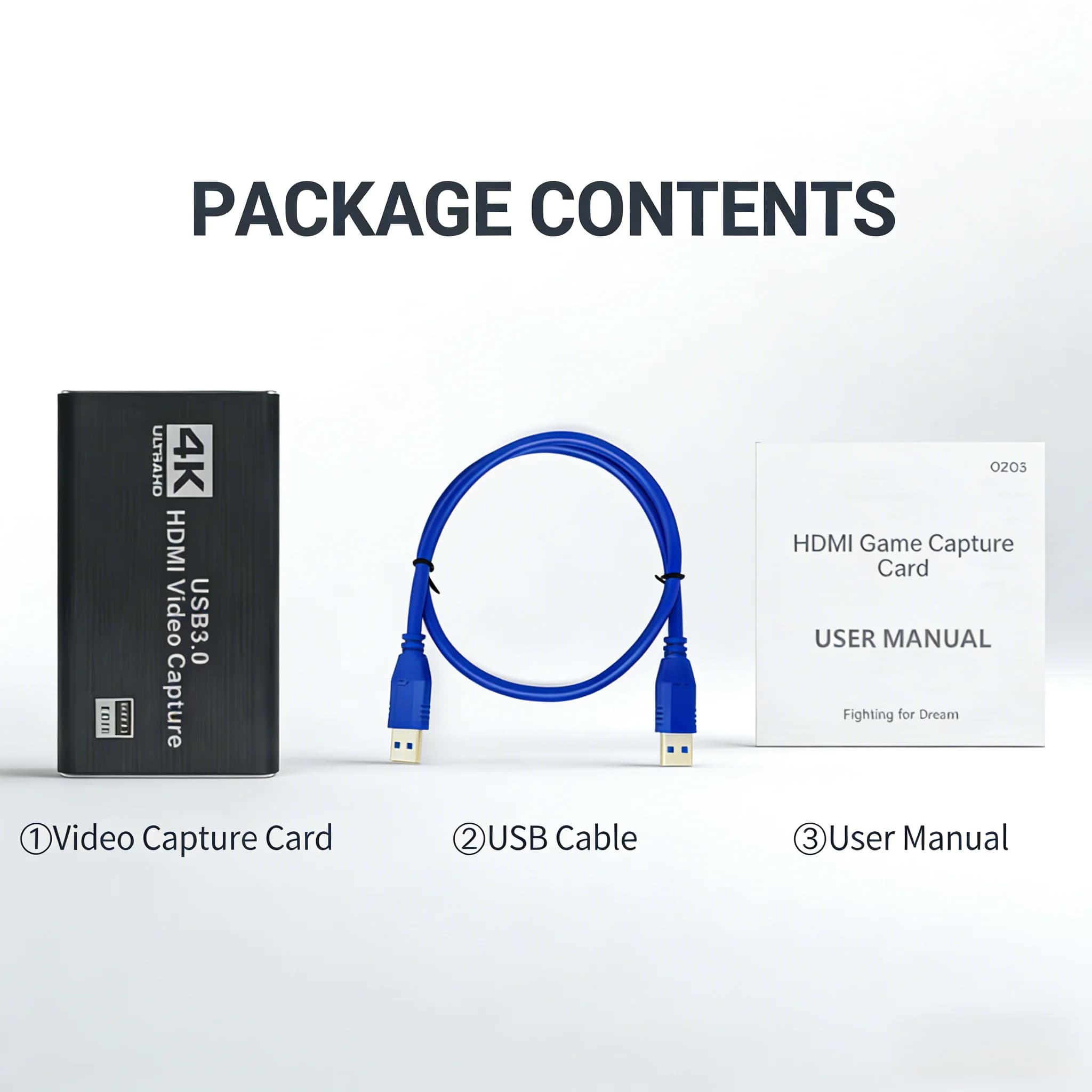 Scheda di acquisizione video per streaming live, 4K HDMI a USB 3.0 con uscita HDMI e registratore audio per Windows, Mac, Linux