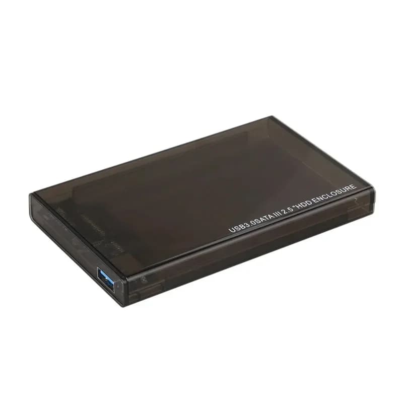 Box esterno trasparente per HDD SATA da 2,5 pollici, 2TB, 6 Gbps, USB 3.0