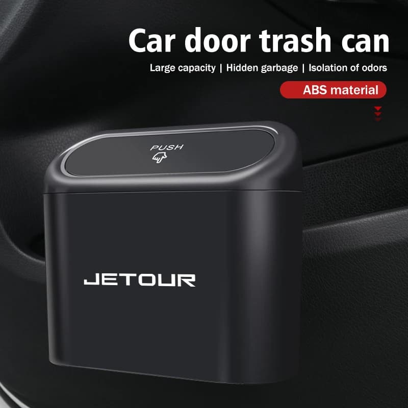 Waterproof Leak‑Proof Universal Car Trash Bin Multifunctional Garbage Case Storage Holder For Jetour X70 PLUS FL Shanhai L9 T1 T