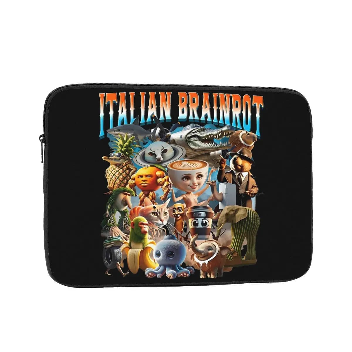 Custodia per notebook per laptop Custodia per personaggi Brainrot italiani Divertente Meme Gen Z Custodia per computer 12 13 15 17 pollici Custodia antiurto