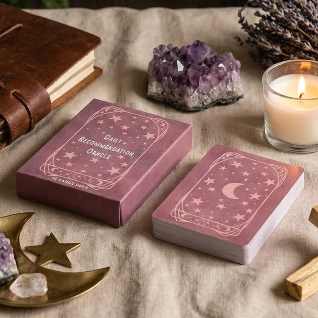 Carte Oracolo Quotidiane 10.4*7.3cm - Mazzo di 45 Carte di Affermazione Celeste per Guida Spirituale e Consapevolezza
