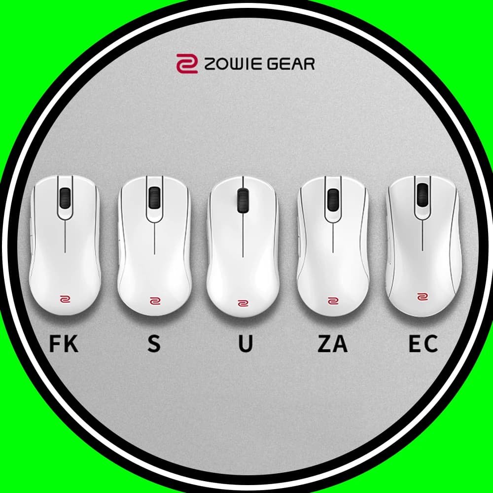 ZOWIE GEAR U2/EC/S/FK/ZA-DW Mouse bianco Mouse wireless dual mode Paw3950 Mouse da gioco con frequenza di traina 4000Hz Accessori per PC