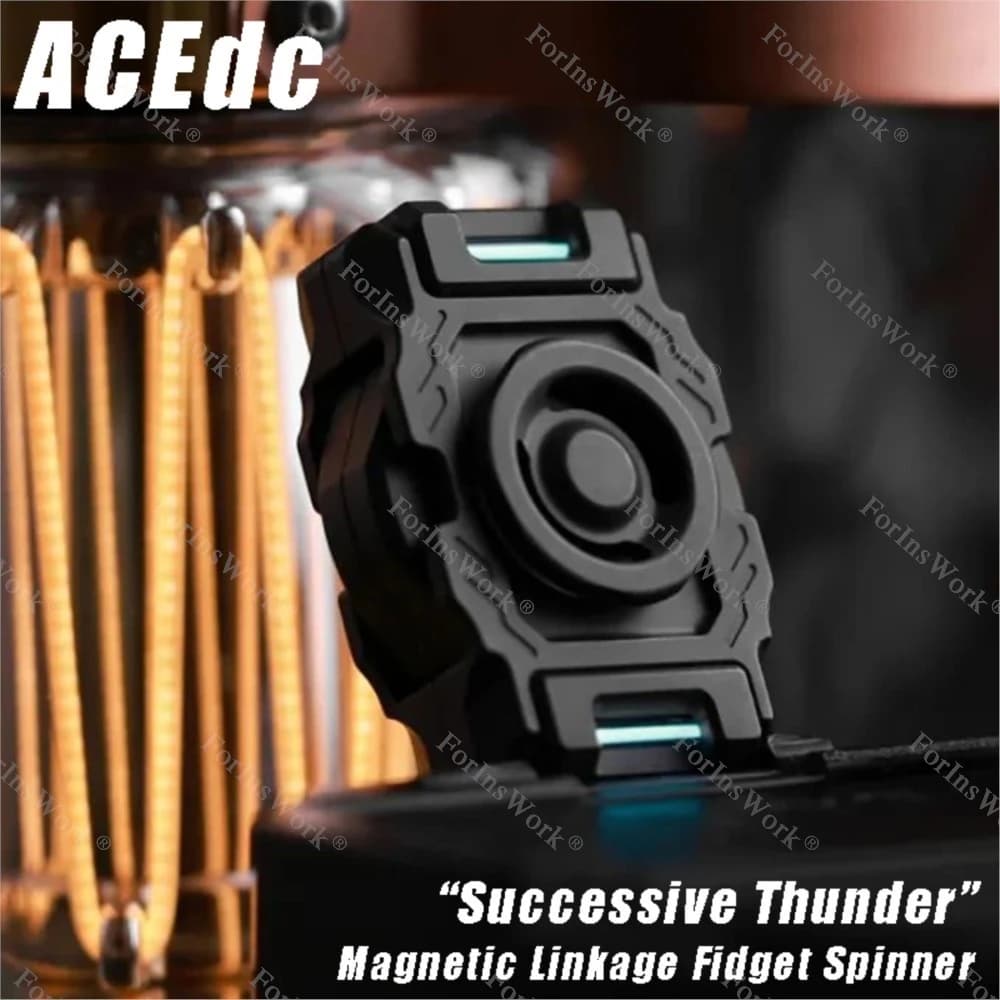 ACEdc Doppio Cuscinetto Originale (R188,6703) Collegamento Magnetico Fidget Spinner Spinner Giocattoli Fidgets Toys Adultos