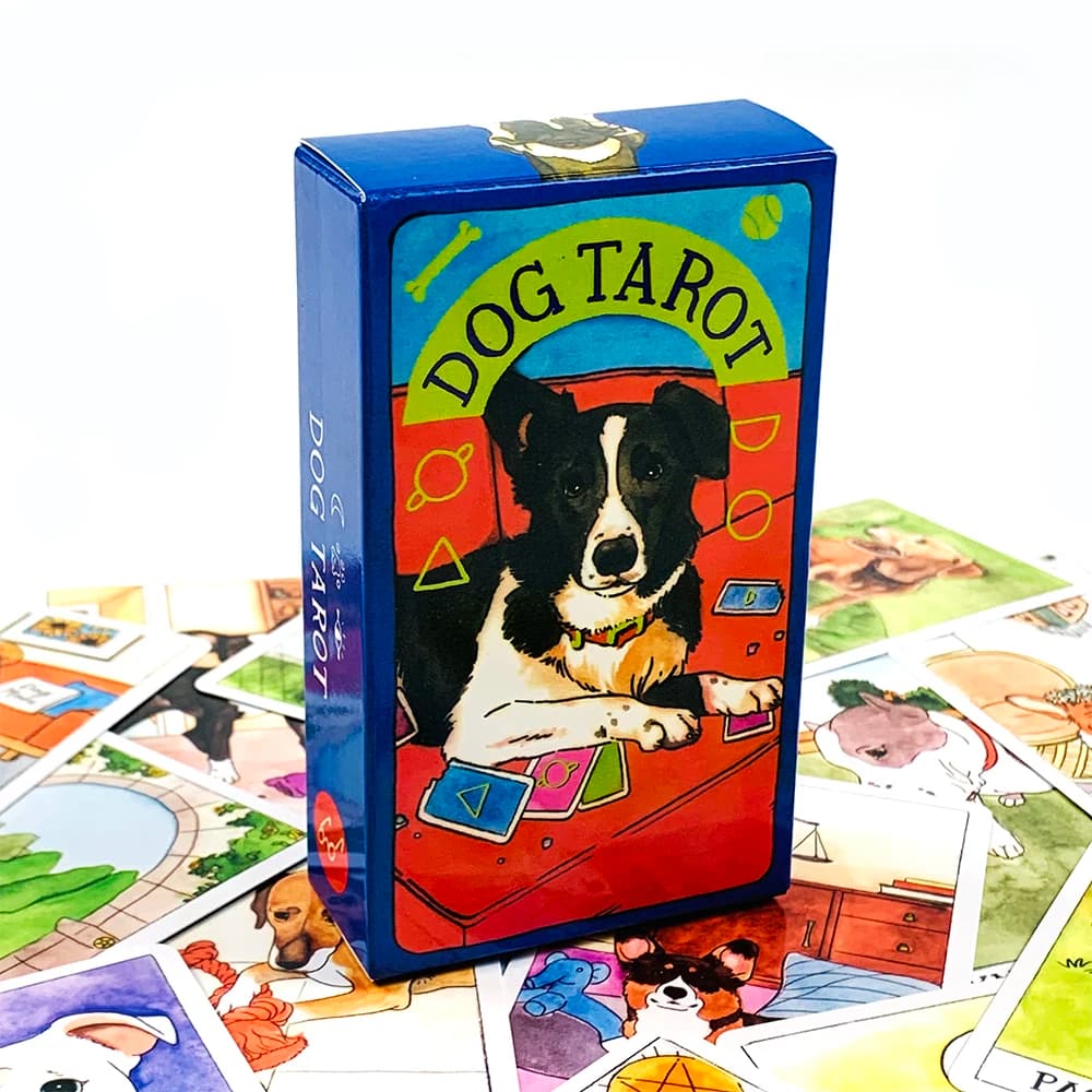 Nuovo mazzo di tarocchi per cani A 78 pezzi di carte squisite opere d'arte mistica, durevole e portatile, perfetto per la guida spirituale e i collezionisti