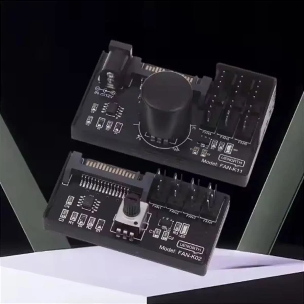 NEW FACTORY~4PCS Computer Fan Speed Controller High-Power Hub Controller NAS Server Fan Speed Control PWM Speed Regulation