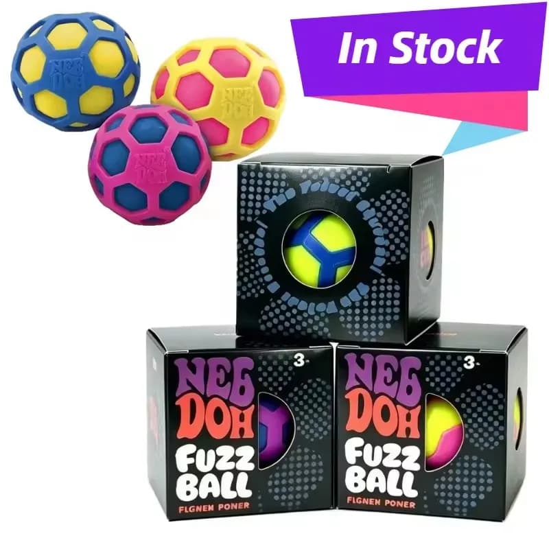 Nuovo Arrivo Schylling Needoh Atomic Stress Relief Ball, Giocattolo Antistress Morbido e Sensoriale per Bambini e Adulti con ADHD