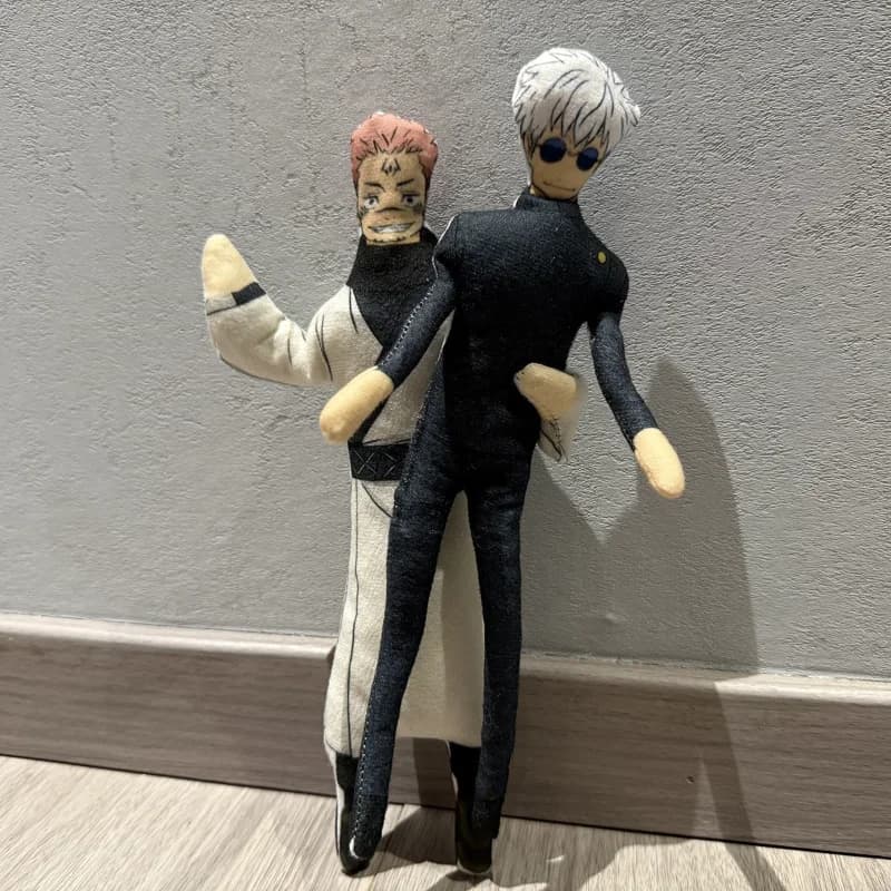 Anime Jujutsu Kaisen Gojo Satoru Itadori Yuji Cosplay Peluche Figura Decorazione della stanza Abstract Mobilità articolare Bambola di pezza Regalo