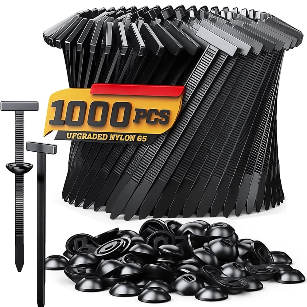 1000-100set Self-locking Universal Nylon Cable Grips Heavy Duty Load Grips with Pin and Button Fixing strap for daily auto repair