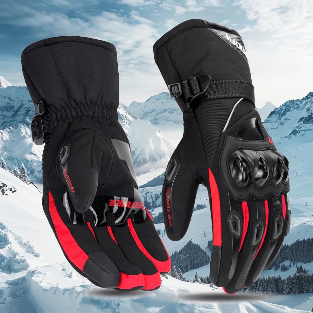 Winter Motorcycle Gloves Waterproof Gant Moto Warm Men Full Finger Moto Gloves Touch Screen Guantes Motorbike Riding Gloves