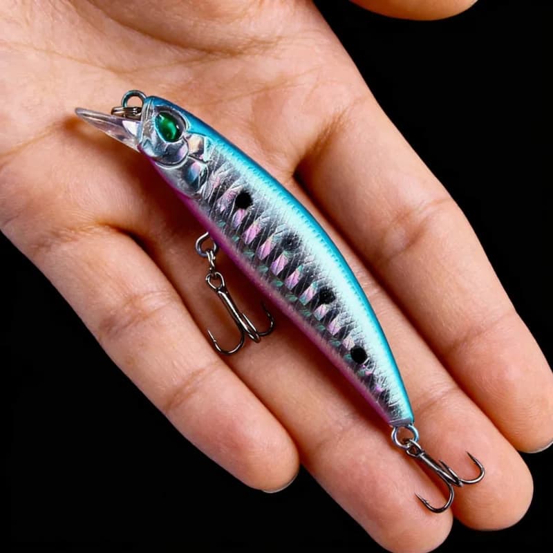 Set di Esche Artificiali 7CM a Lenta e Rapida Affondamento, 4.3G, Micro Esche Speciali per la Pesca di Topmouth Culter e Bass in Torrenti e Fiumi
