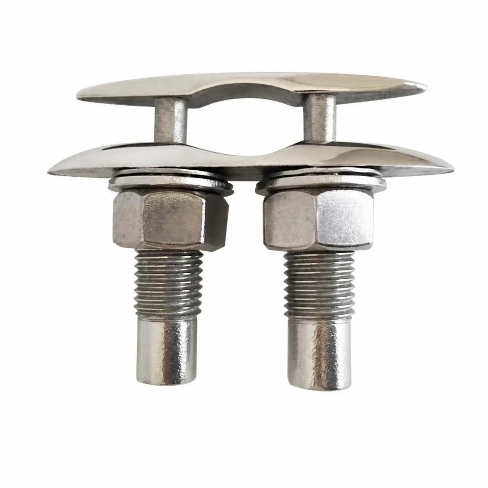 Stainless Steel Marine Mooring Bollard 316L Flush Mount Pull Up Cleat for Boat Docking Rope Tie Yacht Deck Equipment