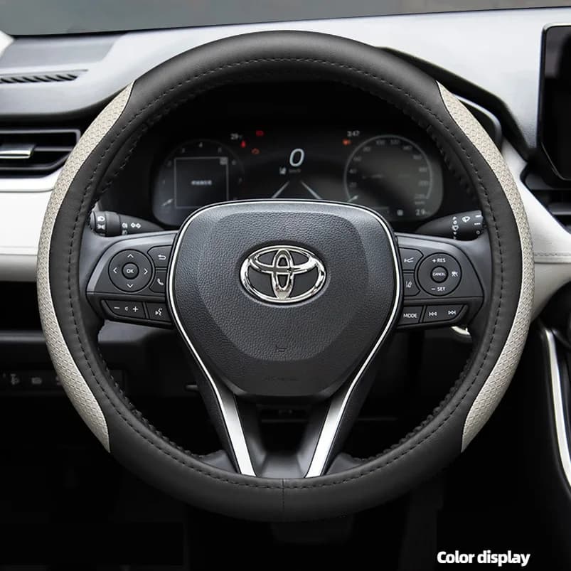 Per Toyota Camry Corolla Avalon Venza Wildlander RAV4 coprivolante universale per auto Shell accessori per auto in vera pelle