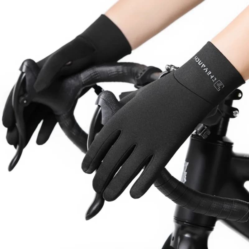 Guanti da ciclismo caldi invernali Bicicletta touchscreen caldo Guanto a dita intere Impermeabile Bici da esterno Sci Pesca Equitazione