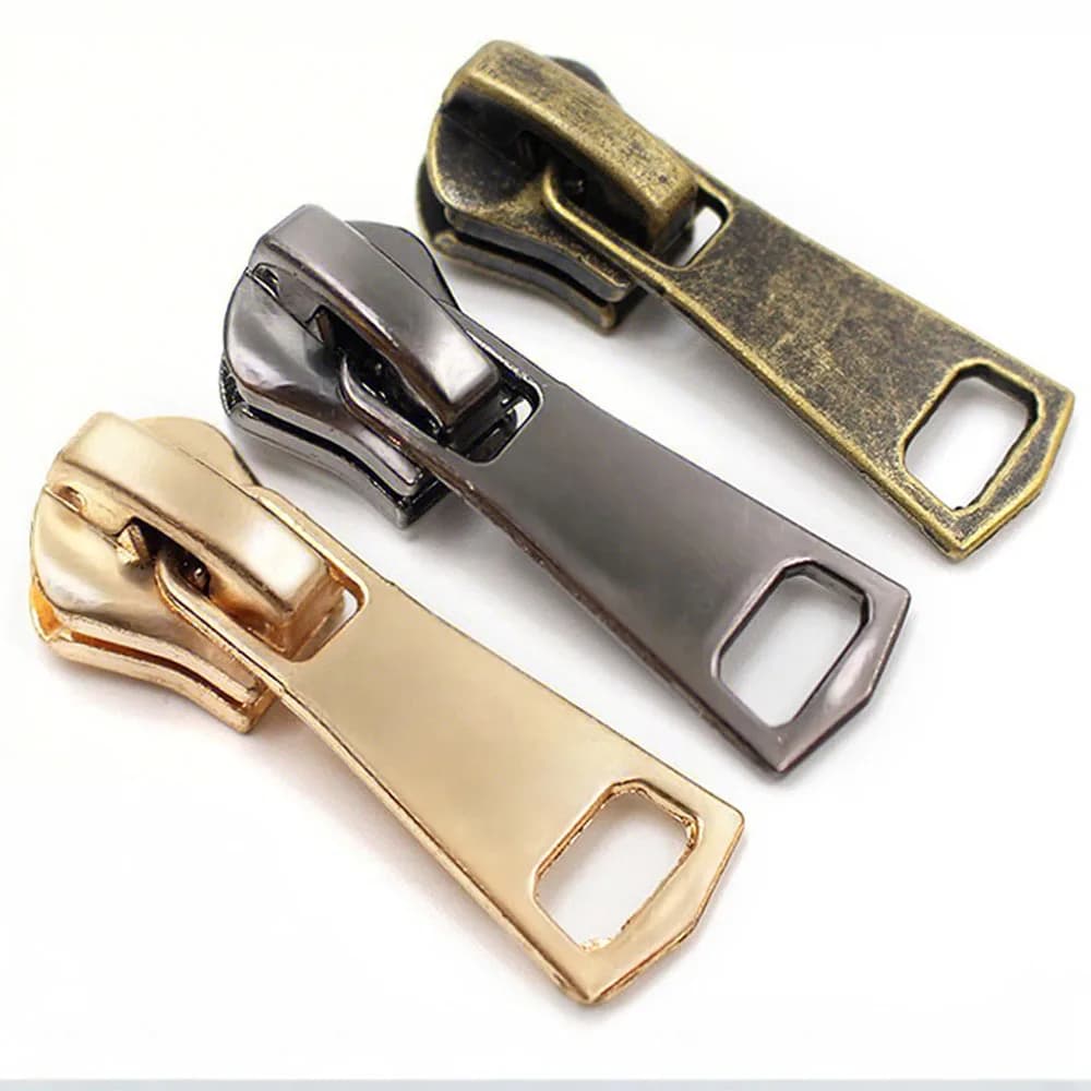 10 pezzi 5 # 8 # Cursore per Cerniera Metallica, Kit di Riparazione Cerniere, Accessori per Cucito Fai-da-Te