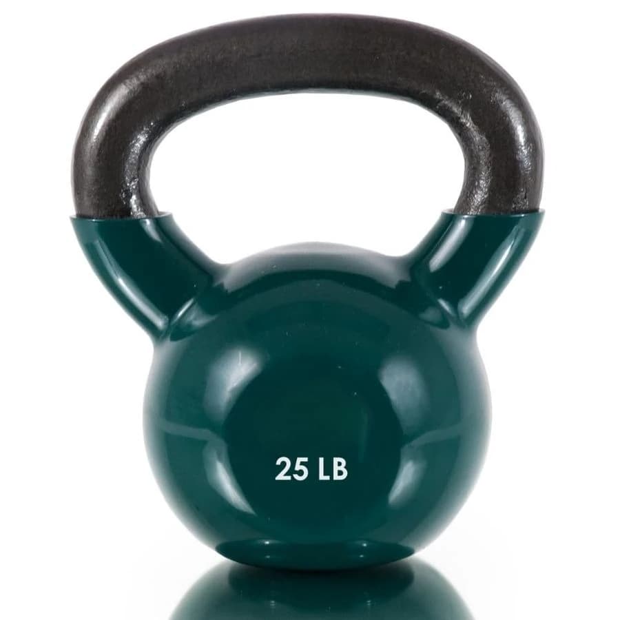 Kettlebell in Cast Iron Covered in Vinyl for Fitness Training Total Body