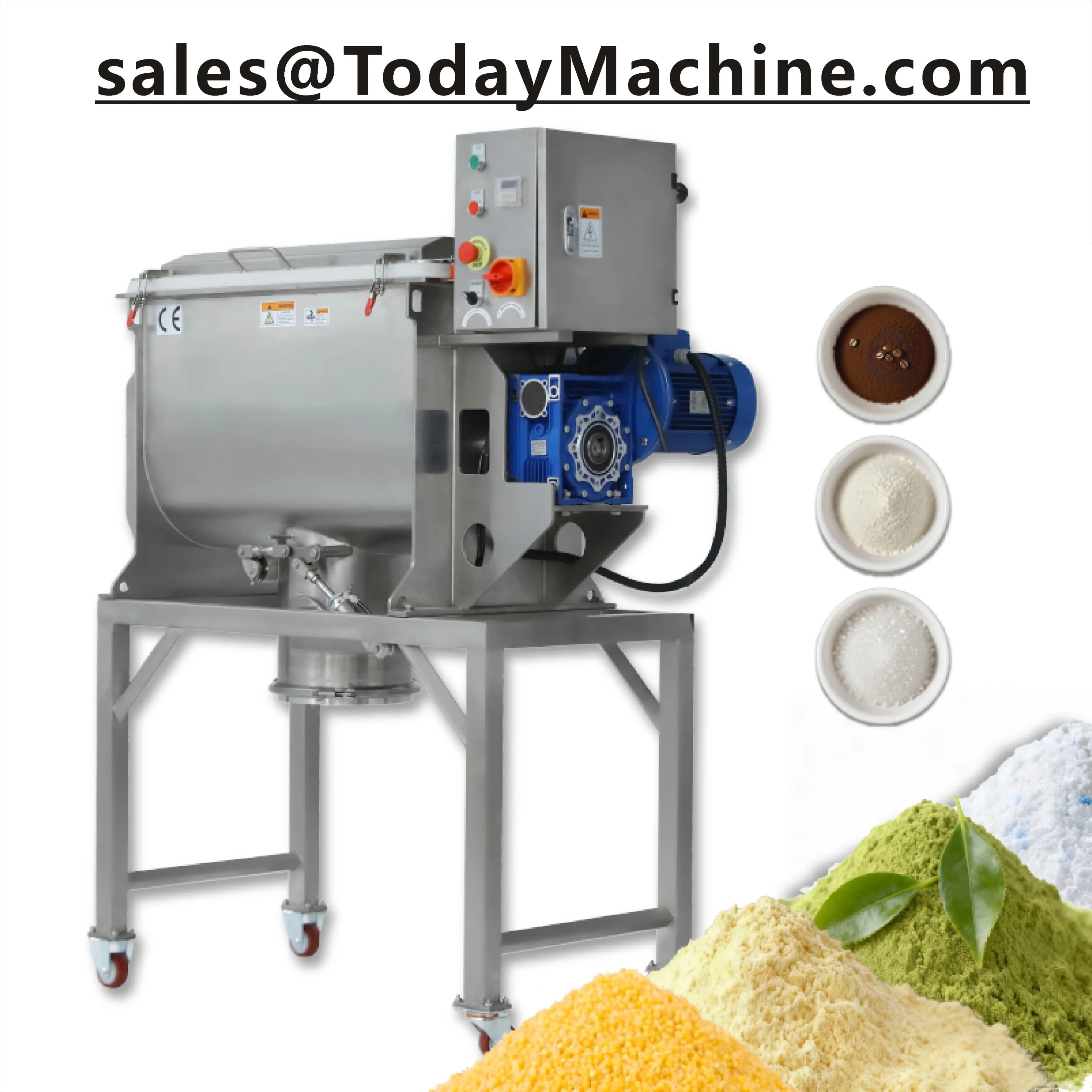 Pickle Flour Big Mixing Machine Ribbon Blender Powder Mixer 500kg 300kg 100kg Milk Protein/laundry Detergent Concentrate Mixer