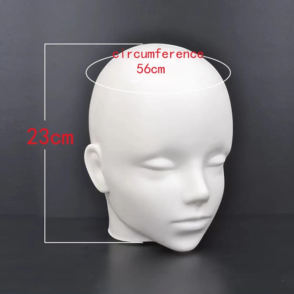Supporto per parrucca con testa di manichino da 22 pollici con supporto per treppiede per parrucca regolabile per la realizzazione di parrucche e display per cappelli Cosmetologia per Coser