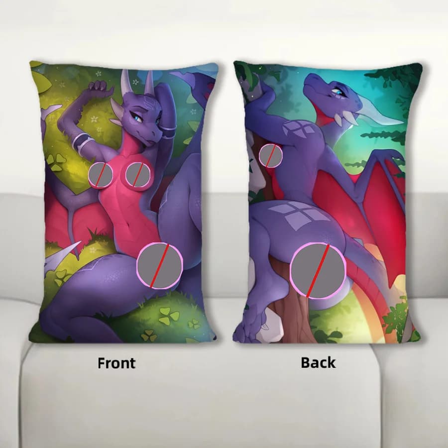 Dakimakura Anime Cynder Dragon Cuscino per divano Federa per cuscino per il corpo Federa per cuscino da letto con stampa su doppio lato