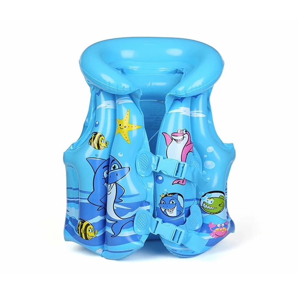 Safety PVC Children Safety Vest Inflatable Adjustable Kid Life Jackets Independent Airbags Swim Aid Swimming Vest For Children