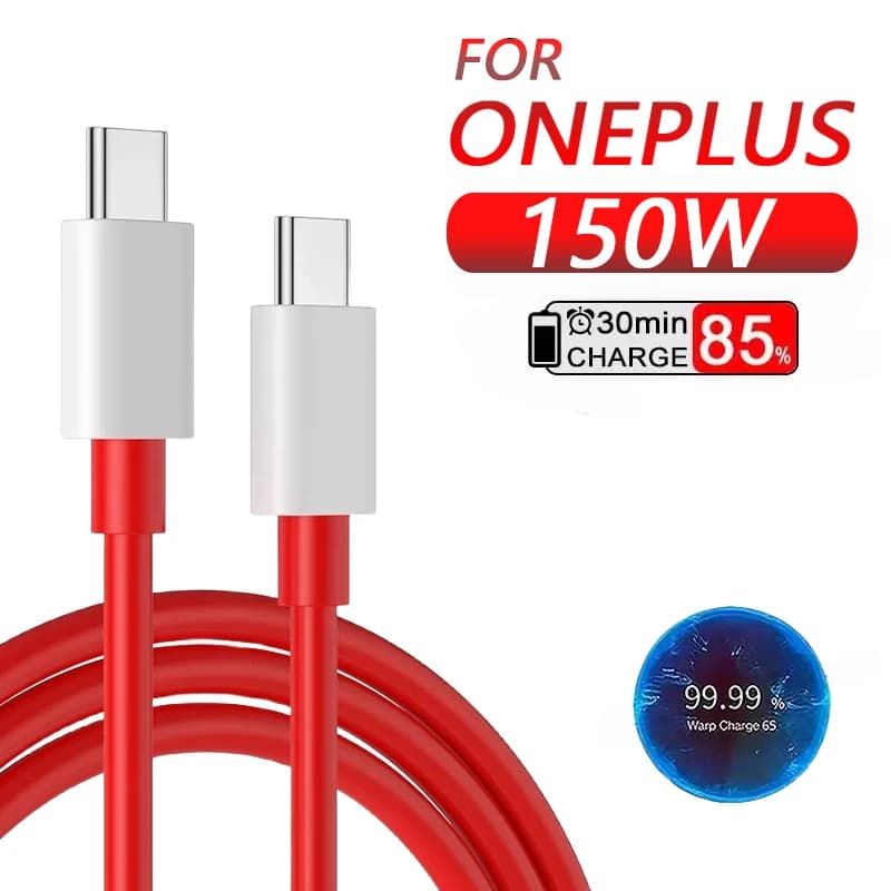Cavo caricabatterie rapido SUPERVOOC da 150 W USB tipo C 8A per Oneplus Ace 2 Pro 10R 10T