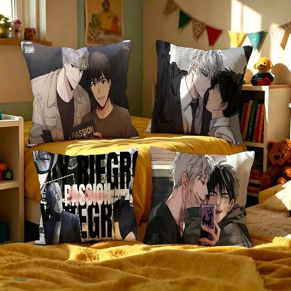 Passion bl anime Pillowcase toon Gift Cushion Cover Bedroom Home Sofa Chair Seat Decor pillow case