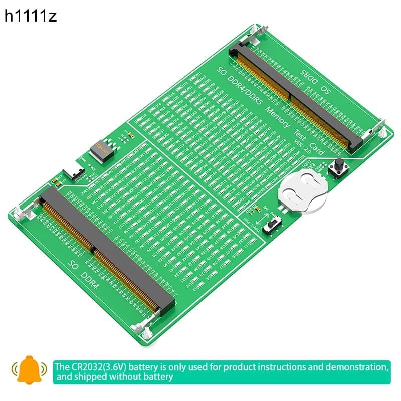 Laptop SO DDR4 DDR5 Memory RAM Test Card Diagnosis Adapter PCB Circuit Tester Tool with LED for Laptop Computer DDR4 DDR5 Memory