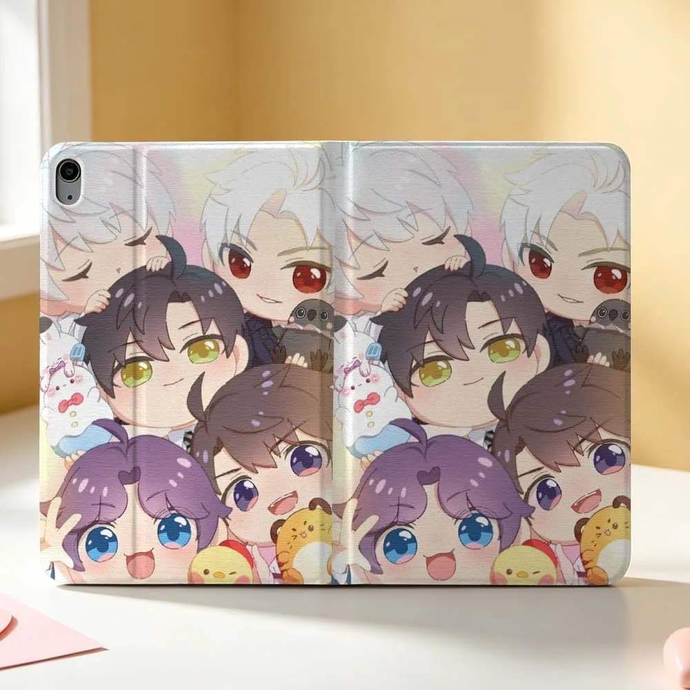 Love and Deepspace Pen Tray For Apple iPad Pro Mini A16 A17 A14 4 5 6 7 6th 12th Gen 9.7 12.9 11 13 M4 inch Tablet Case